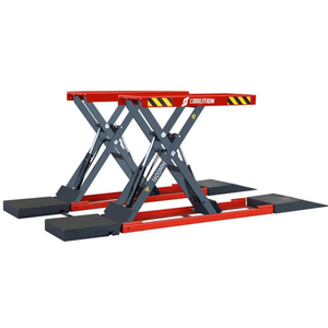 Pont élévateur à ciseaux certifié CE de 4 tonnes à levée intermédiaire - Élévateur automobile hydraulique portable de 1,6 m pour <span class=keywords><strong>garage</strong></span> et service de pneus - Product Image 1