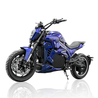 Moto électrique Hezzo EEC COC 72V 5000W avec moteur QS sans balais, batterie lithium longue portée, frein à disque, moto de course pour adultes