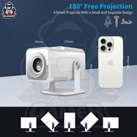Proyektor Game Terlaris G5 LED 450 Ansi Lumens 1080P 4K Mendukung Allwinner H713 Remote Kontrol BT Portabel Home Theater WiFi