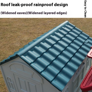 Sang trọng con chó nhà vật liệu nhựa không thấm nước mưa vật nuôi housefourseason phổ sang trọng con chó villapet kennelcageforoutdooruse - Product Image 4