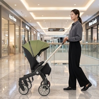 Nouvelle poussette multifonctionnelle 4-en-1 pour bébés, pliable, sécurisée, capacité de charge 15 kg, idéale automne/hiver