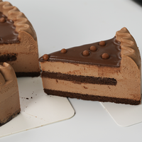 Gâteau Mousse au Chocolat Saveur Deep Love, Faible en Gras, Délicieux, de Haute Qualité, Transport Congelé Direct Usine, en Boîte