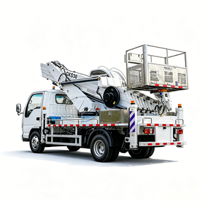 Camión Elevador Aéreo ISUZU ELF de Alta Seguridad de 33m, Elevador Aéreo Montado en Camión de 35m, Diseño Antivuelco, Estabilizadores Hidráulicos - Product Image 1