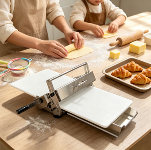 Macchina Manuale per Stendere la Pasta, Laminatrice per Croissant con Spessore Regolabile per Pizza, Croissant, Pasta Sfoglia, Pasta - Product Image 2