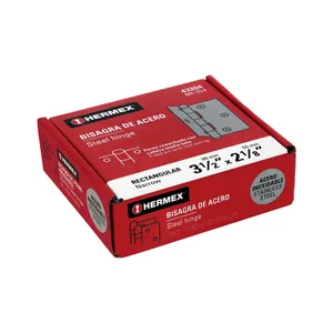 Master con unità 100 cerniera rettangolare 3-1/2 'acciaio inox, HERMEX - Product Image 2