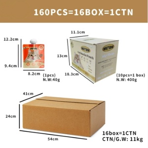 Bolsa húmeda <span class=keywords><strong>de</strong></span> <span class=keywords><strong>comida</strong></span> <span class=keywords><strong>para</strong></span> gatos, puré <span class=keywords><strong>de</strong></span> carne <span class=keywords><strong>para</strong></span> aperitivos, con pico, sabores <span class=keywords><strong>de</strong></span> atún y pollo, 40g, fácil <span class=keywords><strong>de</strong></span> alimentar, golosina sabrosa <span class=keywords><strong>para</strong></span> gatos y <span class=keywords><strong>gatitos</strong></span> - Product Image 5