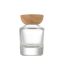 Bouteille en verre vide pour diffuseur à bâtonnets, 150 ml, noire de luxe, forme cône/cylindre, gravure personnalisable, vente en gros
