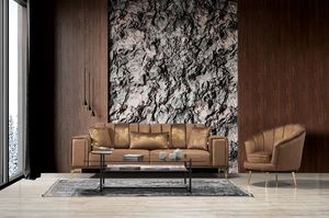 Winforce Ensemble de canapés modulables de dernière conception Canapé de luxe moderne 3 places Chesterfield Canapé en velours vert pour le salon - Product Image 4