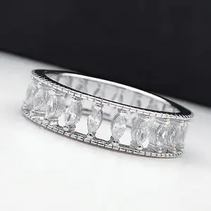 925 кольца из стерлингового серебра женские кольца с бриллиантами массивные кубические циркониевые кольца