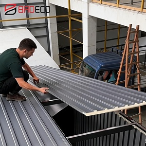 <span class=keywords><strong>Panel</strong></span> de Pared Great Wall, Techo Moderno, <span class=keywords><strong>Teja</strong></span> para Exteriores, Aislamiento de Poliuretano, <span class=keywords><strong>Panel</strong></span> Sándwich de Aluminio para Hoteles y Villas - Product Image 5