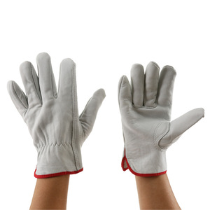 Gants de travail de sécurité en cuir de chèvre à double paume pour femmes et hommes, pour la conduite et le jardinage - Product Image 2