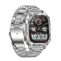 Montre connectée de fitness Direct-Factory, écran HD 2,01 pouces, mémoire, appels Bluetooth, étanche IP68, plus de 100 modes sportifs, moniteur de fréquence cardiaque