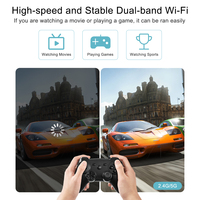 DLP Projector Android 9.0 WiFi 2.4G/5G 4K Decode Smart Portable Video Projector with Touch Panel Airplay Miracast Home Theater