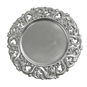 Assiettes rondes jetables en PP de 13 pouces pour mariage, option logo personnalisé, non toxiques, écologiques, design solide, luxe, durables - Product Image 4