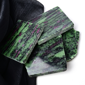 Wholesale High Quality Red Zoisite Ornament <b>Block</b> Polished Fashion Trend Digital Printing CrystalHola Home Decoration Earth Day - Product Image 2