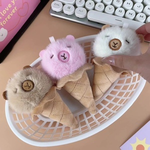 Funny Ice Cream Shape Plush Toys <b>Cute</b> Keychain Plush Pendant Doll Pendant Backpack Car <b>Keyring</b> Decor Vending Machines - Product Image 2