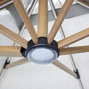 Sombrilla Plegable Cuadrada de 3 Metros, Impermeable, Anti-UV, con Manivela de Aluminio, Elevación en <span class=keywords><strong>Cantilever</strong></span>, Deslizamiento Continuo, para Uso Comercial en Hoteles y Exteriores - Product Image 3