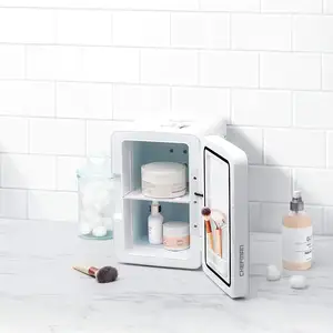 Üretici tedarikçisi dekoratif buzdolabı kutusu ile makyaj aynası plastik LED ayna ile çerçeveli Vanity kozmetik Lady makyaj çantası