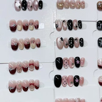 Uñas Postizas Qianya en Oferta, 10 Piezas de Estilo Aleatorio, Kit de Herramientas Gratis, Uñas Acrílicas Hechas a Mano para Mujer, Venta al Por Mayor