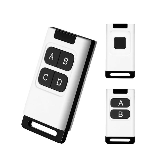 433.92MHz 4-Button Learning Code RF Remote Control Gate Transmitter 20-100m Range Automatic Home ABS