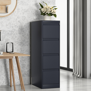 Modern 4-Drawer Vertical Steel <b>File</b> <b>Cabinet</b> High Quality <b>for</b> Office Workshop Direct Factory <b>Sale</b>. <b>for</b> Bedroom Kitchen School Use - Product Image 1
