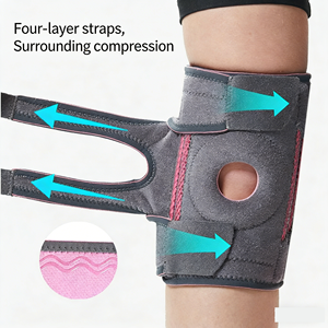 <span class=keywords><strong>Rodillera</strong></span> Deportiva Ajustable con Relleno de Gel TPE y Soporte de Compresión para Correr - Product Image 3