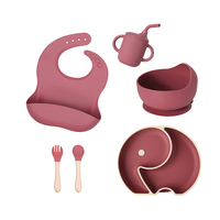Bavoir d'alimentation pour bébé en silicone souple et imperméable de haute qualité alimentaire