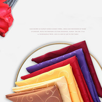 Serviettes de Table en Tissu Polyester Imprimé Jacquard Faites à la Main, Nappe de Banquet pour Restaurant et Usage Domestique