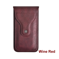 PULOKA PROMO CHAUDE Sac banane et étui portefeuille en cuir PU pour homme, double compartiment pour téléphone, style sportif, compatible avec tous les smartphones