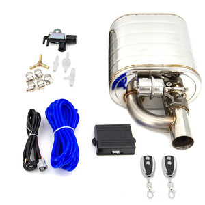 Silencieux d'échappement simple entrée/sortie 2/2,5/3 pouces avec télécommande sans fil et valve de coupure d'échappement - Product Image 1