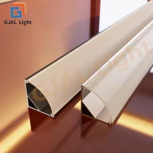 V16 * 16 мм форма светодиодных профилей освещения светодиодных алюминиевых каналов поверхностного монтажа белого ПК крышка алюминиевая полоса света