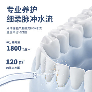 Hydropulseur électrique OralGos 250 ml, 4 niveaux de pression, irrigateur buccal portable avec chargement Type C - Product Image 2