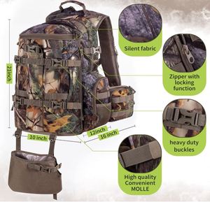 Sac à dos de chasse de grande capacité 40L avec compartiment rembourré pour accessoires de chasse à l'arc, sac à dos pour la chasse, le camping et la randonnée - Product Image 2