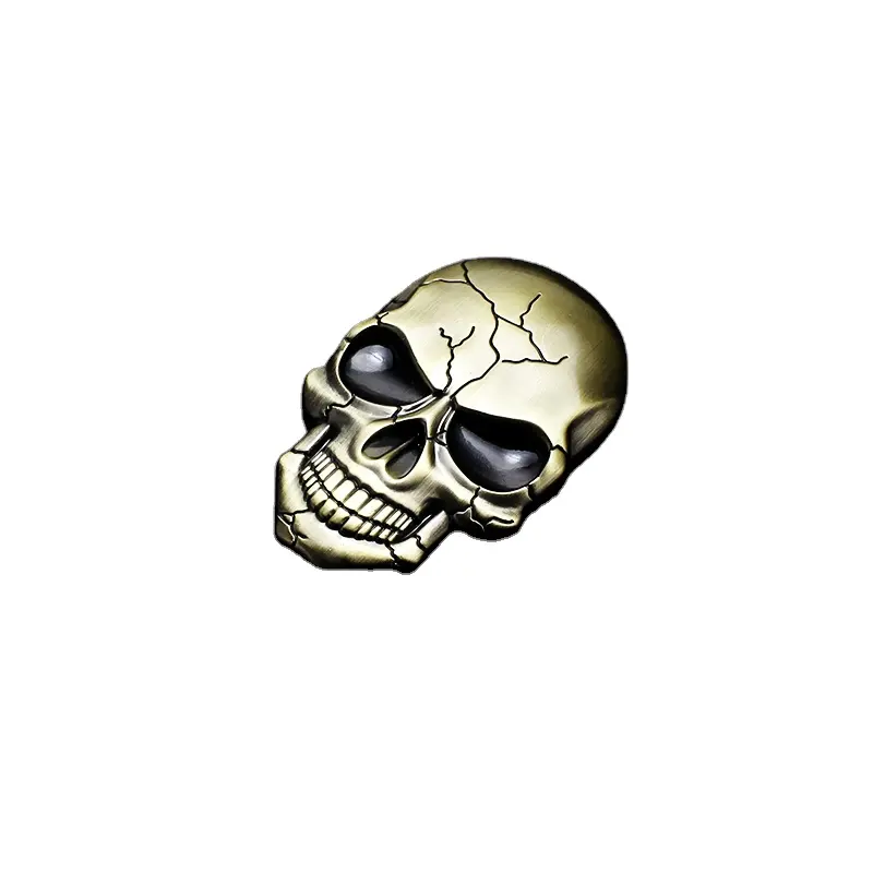 Car Sticker with 3m Adhesive Backside Body Stickers Skull Sticker and Sliver Plated 3color Logo / Badge Gold