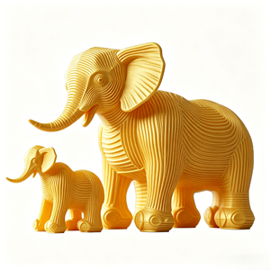 Escultura de Animales Impresa en 3D con PLA, Figura Geométrica Personalizada, Servicio de Impresión 3D para Decoración Moderna del Hogar y Regalos Artísticos (OEM/ODM) - Product Image 3
