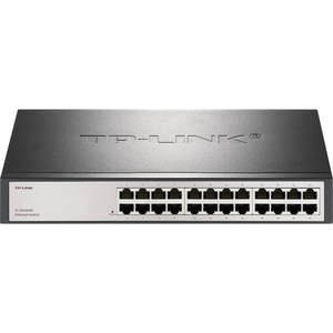 Commutateur Ethernet <span class=keywords><strong>TP</strong></span>-<span class=keywords><strong>Link</strong></span> <span class=keywords><strong>24</strong></span> ports 10/100 Mbps Full-Duplex, Table de tableaux d'adresses MAC 8K, Ports RJ45, Modèle TL-SF1024D, Capacité de commutation 100M - Product Image 1