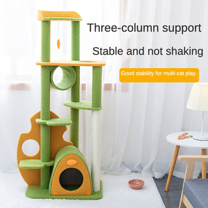 Imite — arbre à chat moderne, produits de luxe pour animaux domestiques, grattage au plafond, en <span class=keywords><strong>bois</strong></span>, grand, haute qualité, <span class=keywords><strong>hamac</strong></span>, bon marché - Product Image 3