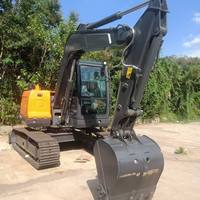 Mini-excavatrice sur chenilles multifonctionnelle de 8 tonnes de marque coréenne Develon DX60E DX75 DX80D pour la construction