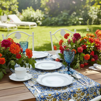 Service de vaisselle en céramique de luxe avec bordure argentée, 4 pièces, pour mariage, banquet, hôtel, restaurant, assiette ronde pour dîner, salade, dessert