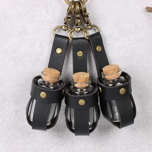Cosplay <b>Cork</b> Potion <b>Bottle</b> Holder PU Leather Spice Jar Sleeve 3pcs Halloween Magic Potion <b>Bottle</b> Costume Accessory - Product Image 2