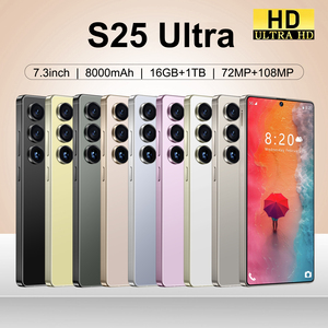 Smartphone 5G véritable haute configuration <span class=keywords><strong>Samg</strong></span> S25 Ultra 7.3 pouces Android 14 16 + 1 To grand écran 8000 Mah téléphones mobiles - Product Image 2