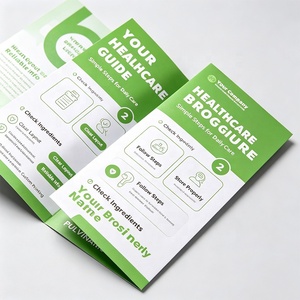 <span class=keywords><strong>Folleto</strong></span> de Papel de Arte Plegable a Todo Color Personalizado al por Mayor para la Promoción de Pequeñas Empresas - Product Image 2