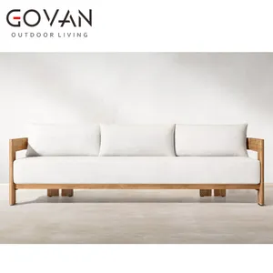 Available Teak Wood Garden Sofa Outdoor 2/3/4 People Sofa Outdoor Teak Furniture