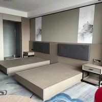 Brandneue Moderne Maßgefertigte Hochwertige Hotelbetten Holzpaneel Schlafzimmermöbel für Hotels und Apartments