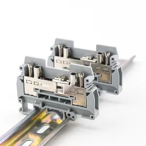 WBO WURTKS 6mm Copper din rail connector screwless terminal block Current terminal blocks Electrical Din Rail Wire Connector