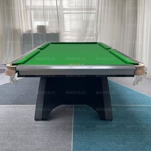 Mesa de billar de 12 pies con estructuras de madera maciza Cojín de acero de 12mm 45mm Jiujiang Pizarra y tacos Bolas Cepillo, etc. Incluido - Product Image 3