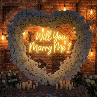 Décoration romantique 3D sculptée pour demande en mariage, optimisée pour le dropshipping, modèle phare de l'industrie, idéale pour les fêtes de fiançailles en extérieur