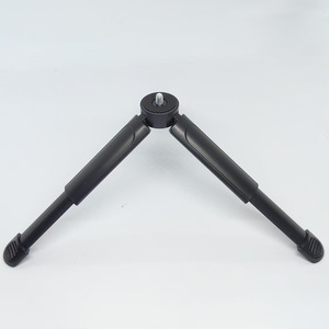 Mini trépied de photographie, support de caméra de bureau, support de téléphone portable, base de projecteur, support télescopique à verrouillage par torsion, matériau ABS, 18x12cm - Product Image 1