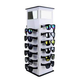 Retail <strong>Shops</strong> <strong>24</strong> Pairs Eyeglasses Display Disassembled Countertop Spinning Acrylic Sunglasses Display Stand Holder - Product Image 1