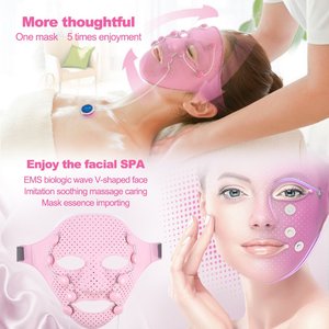 Massaggiatore Viso 3D con Vibrazione Magnetica, Maschera di Bellezza SPA, Maschera Vibrante per Punti di Agopuntura Facciale - Product Image 6